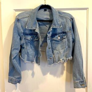 Cropped denim jacket